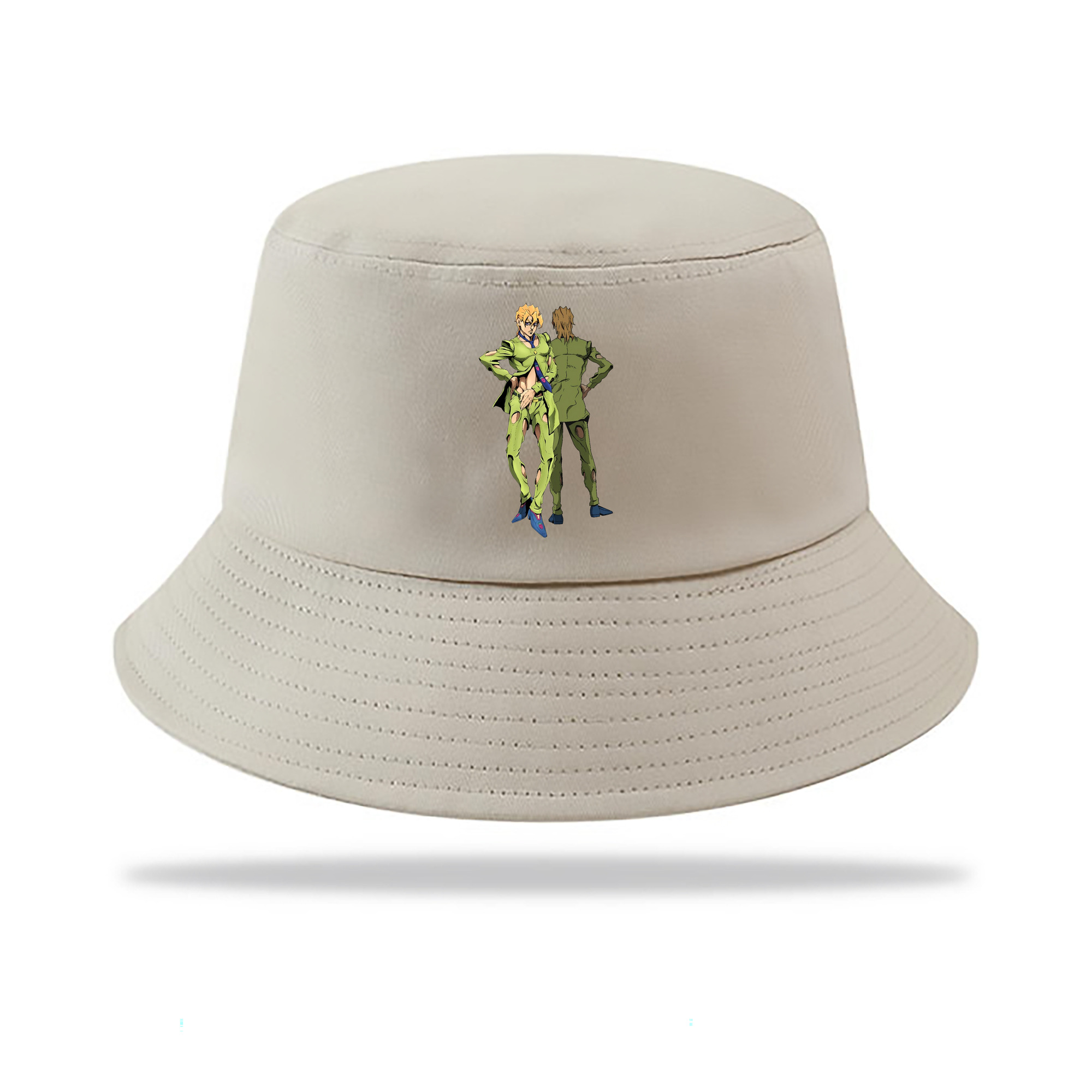 （画像用） ジョジョの奇妙な冒険 パンナコッタ?フー JoJo's Bizarre Adventure Pannacotta Fugo アウトドア日除けバケットハット